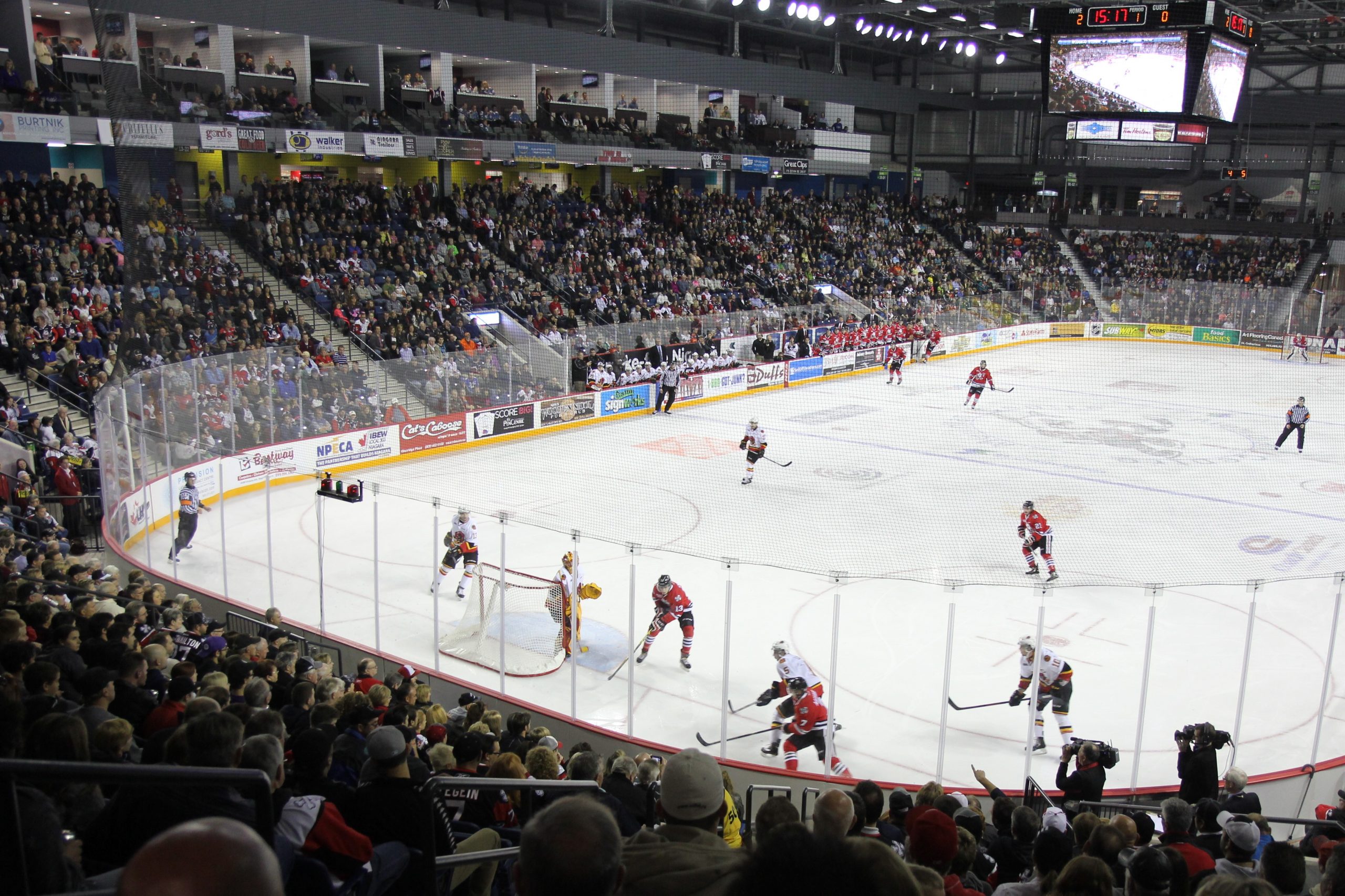 Niagara IceDogs play home games at the Meridian Centre.