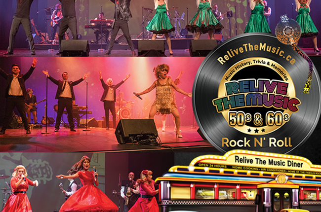 Relive the Music 50s and 60s Rock 'n Roll Show with music history, trivia and memories.