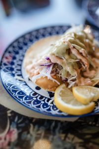 Fish tacos at Patio Andaluz