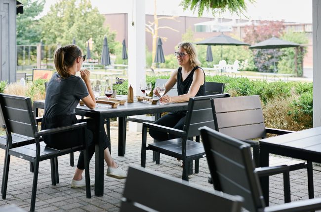The Short Hills Kitchen patio at Henry of Pelham Family Estate Winery