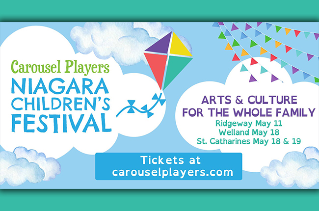Carousel Players' Niagara Children's Festival May 18-19. Arts and culture for the whole family.