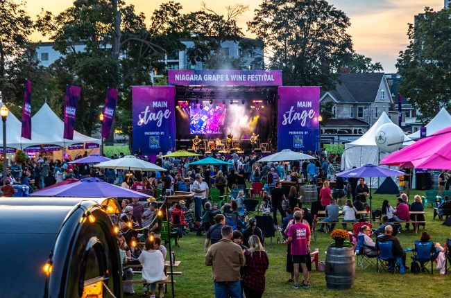 Niagara Grape and WIne Festival at Montebello Park in St. Catharines.